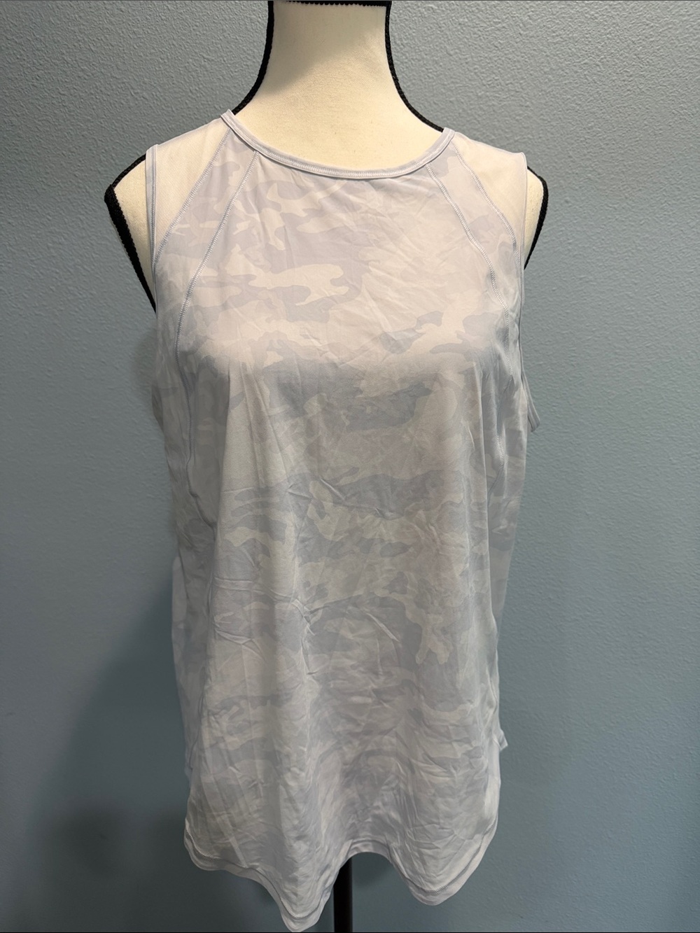 lululemon athletica Light Gray Camouflage Racerback Tank